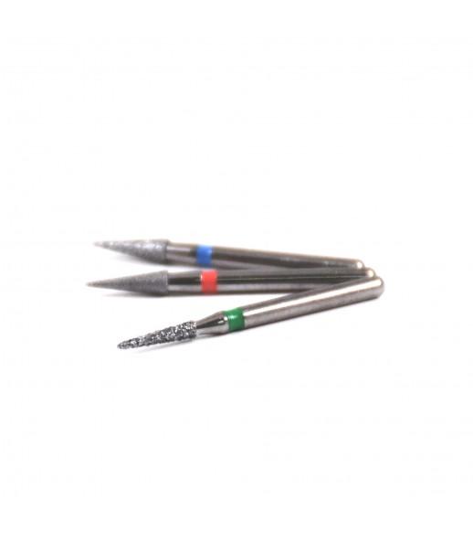 5 fraises de diamant cône pointu - gros grain (Schmidt) FG - oofti.fr