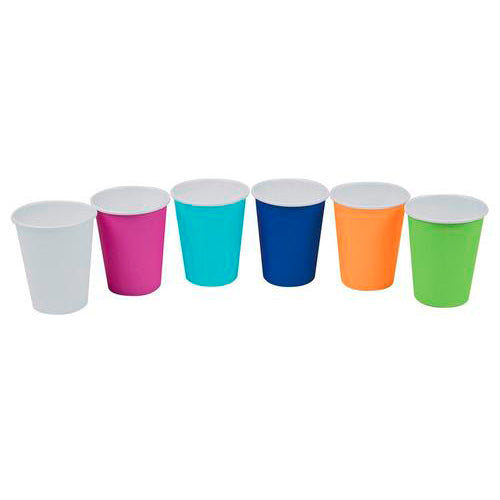 Gobelets papier couleurs 180 ml - Carton de 2000 | Medibase - oofti.fr