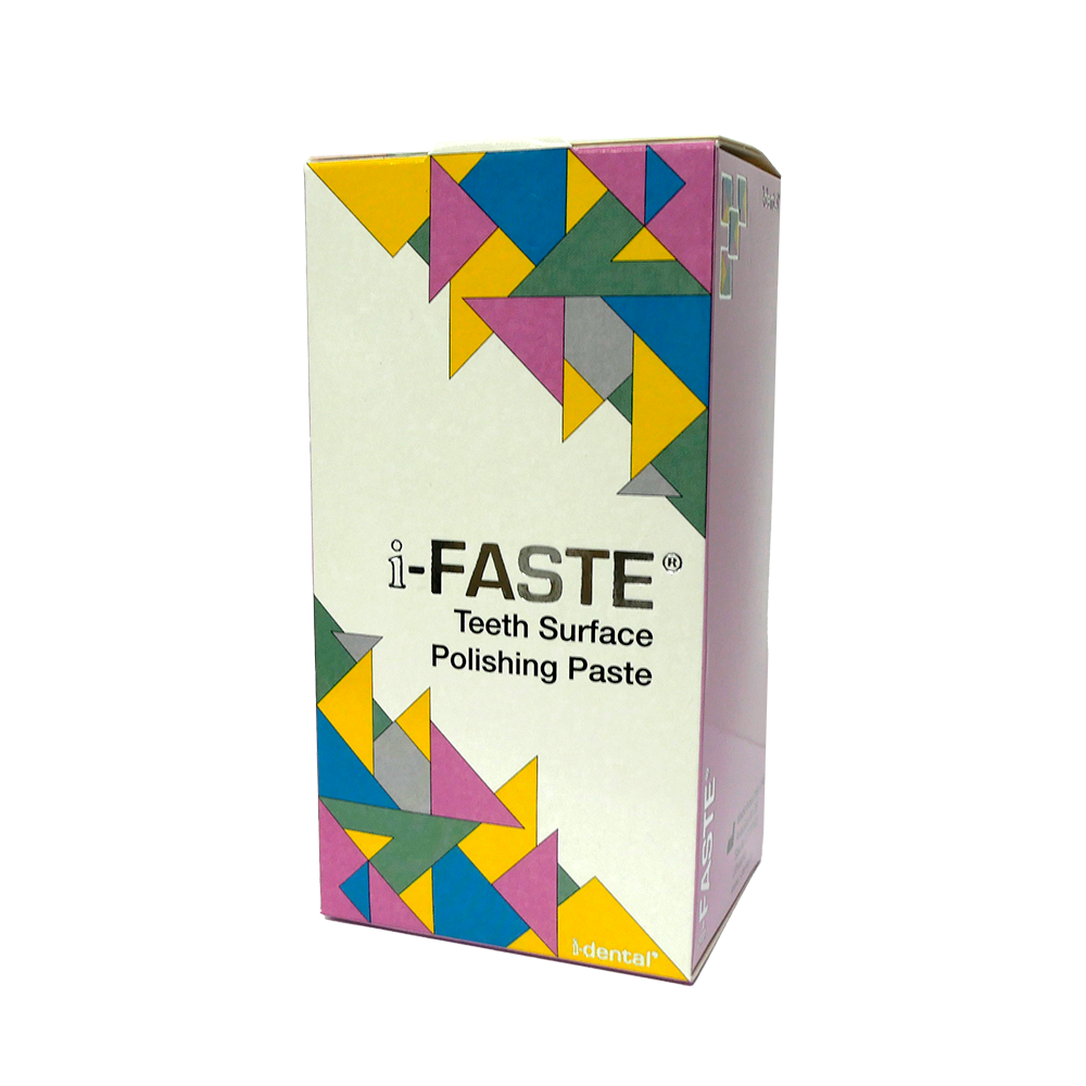 La Pâte à polir I-FASTE est spécialement conçue pour répondre de divers besoins de l'odontologie, offrant une solution complète pour le nettoyage, la préparation de surface et le polissage dentaire. Formulée pour éliminer efficacement la plaque molle et dure, les calculs, les taches et autres adhérences dentaires, elle constitue un outil essentiel dans les procédures dentaires.