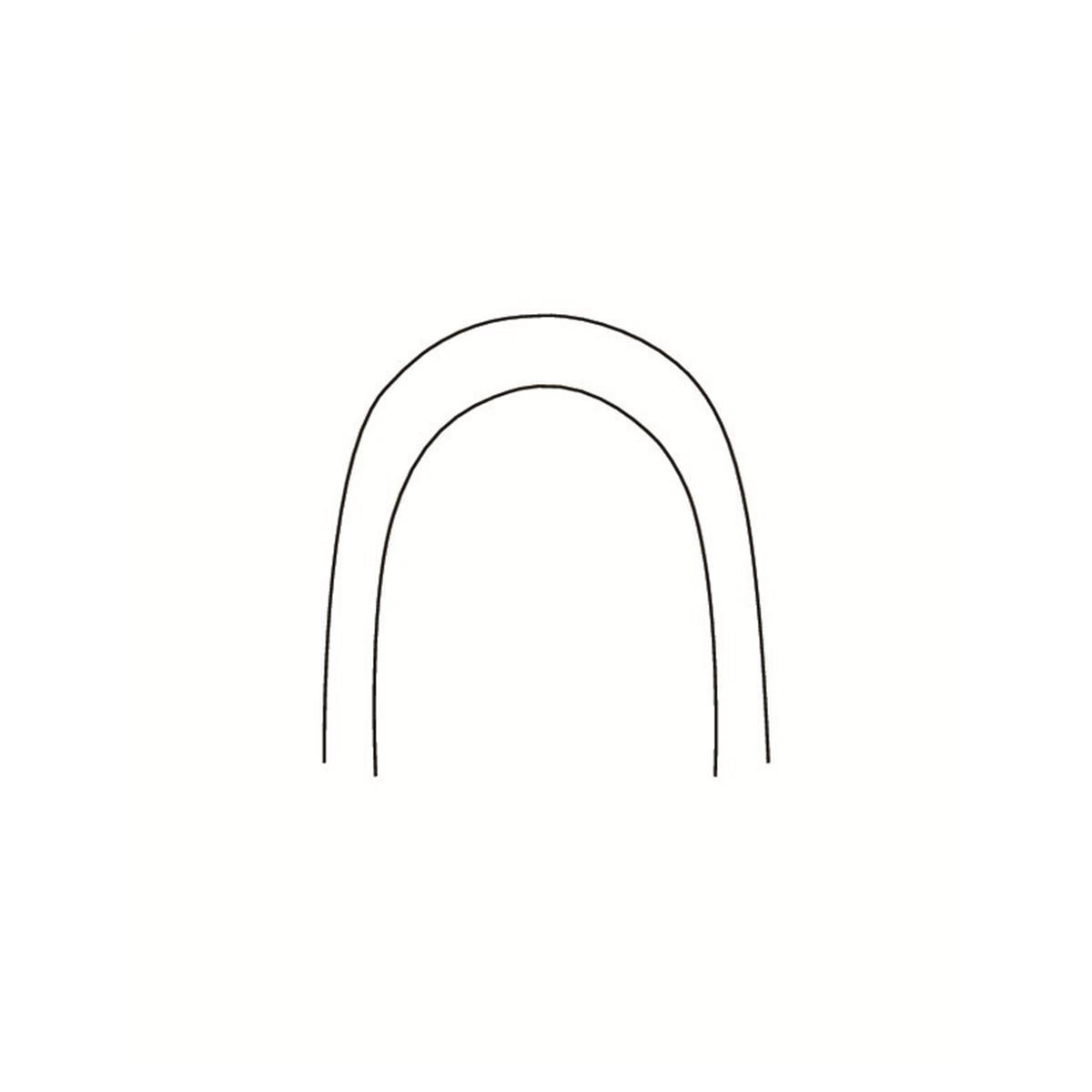 (Arc rectangulaire à 8 brins) Ce fil à 8 brins est suffisamment flexible pour être utilisé comme fil de nivellement dans les stades initiaux ou comme fil de stabilisation. Remplace la plupart des fils ronds torsadés, les fils ronds et même rectangulaires solides.