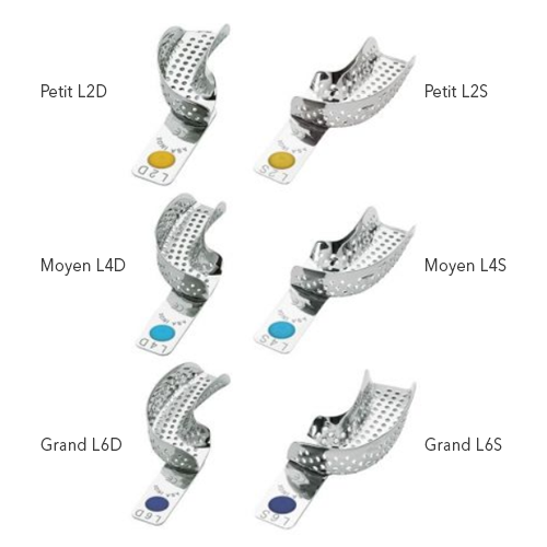 Porte-empreintes perforés partiels - ASA CODICOLOR