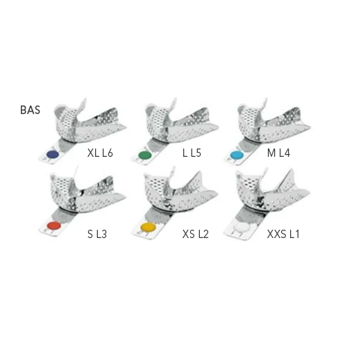 Perforated stainless steel impression trays Low - ASA CODICOLOR