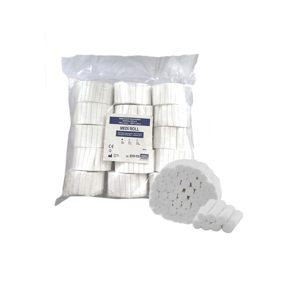 15 rouleaux de cotons salivaires 300g type 1 : diamètre 8mm - oofti.fr