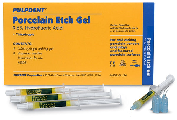Porcelain orcelain etch gel - Pulpdent