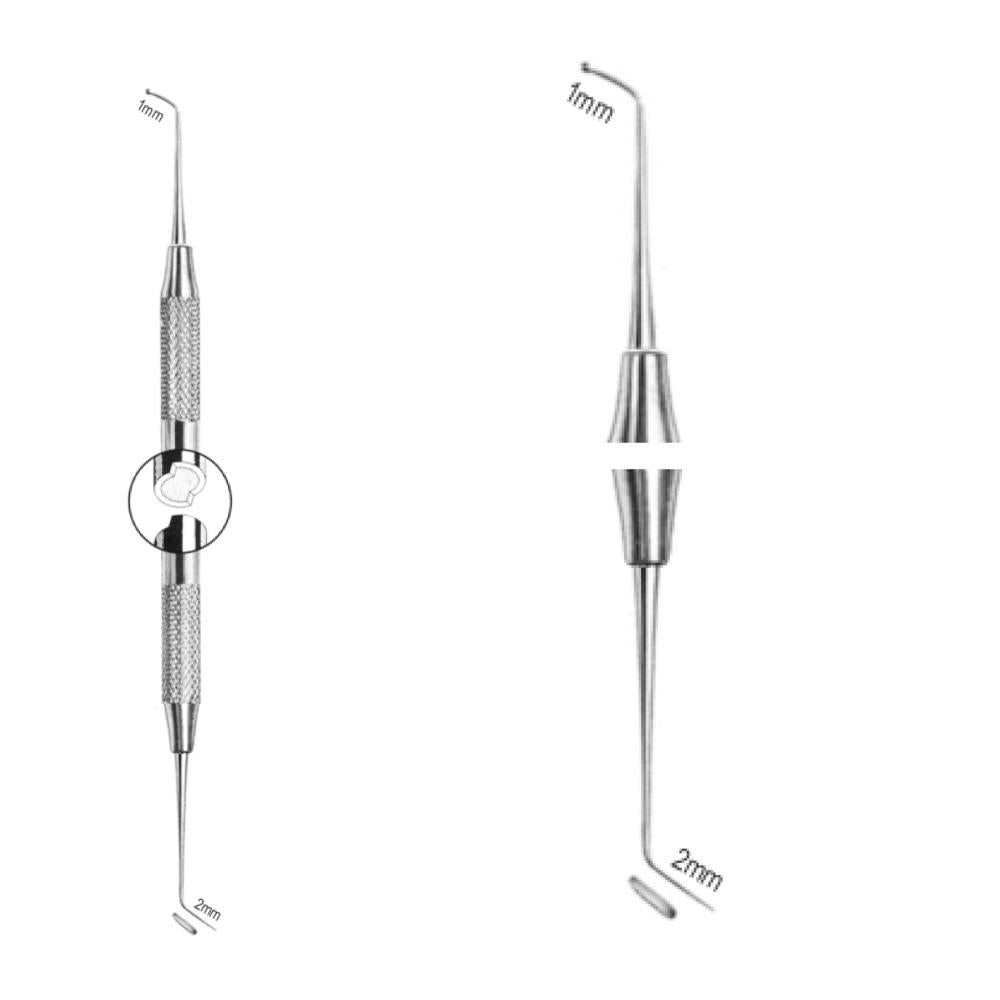 Brunissoir 1mm-2mm. Stérilisable et désinfectable.
