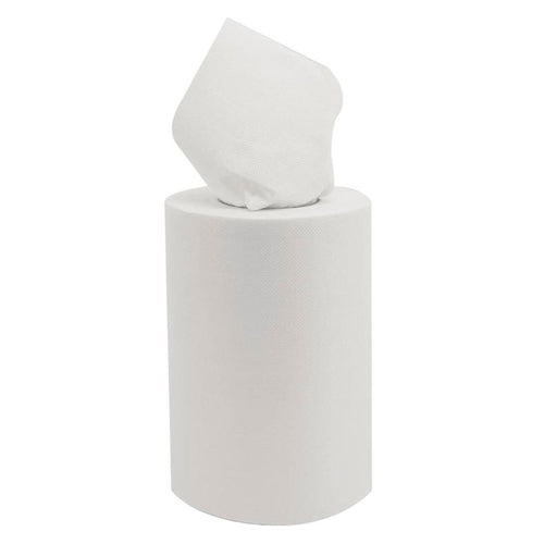 - Essuie-mains en bobine à dévidage central blanc Application - Essuyage des mains Avantages - Résistant - Absorbant Par 9 bobines Données du produit Système M1 Longueur du rouleau 120 m Largeur du rouleau 21.5 cm Diamètre du rouleau 14 cm Pli 1