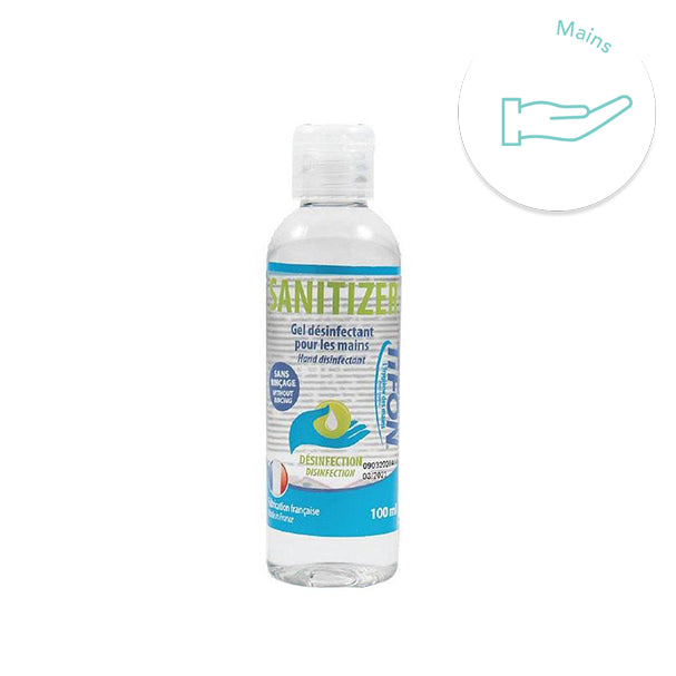 Solution hydroalcoolique Tifon 100 ml – Élimine 99,9 % des virus & bactéries. Normes EN. Sans rinçage. Format compact idéal en déplacement - oofti.fr