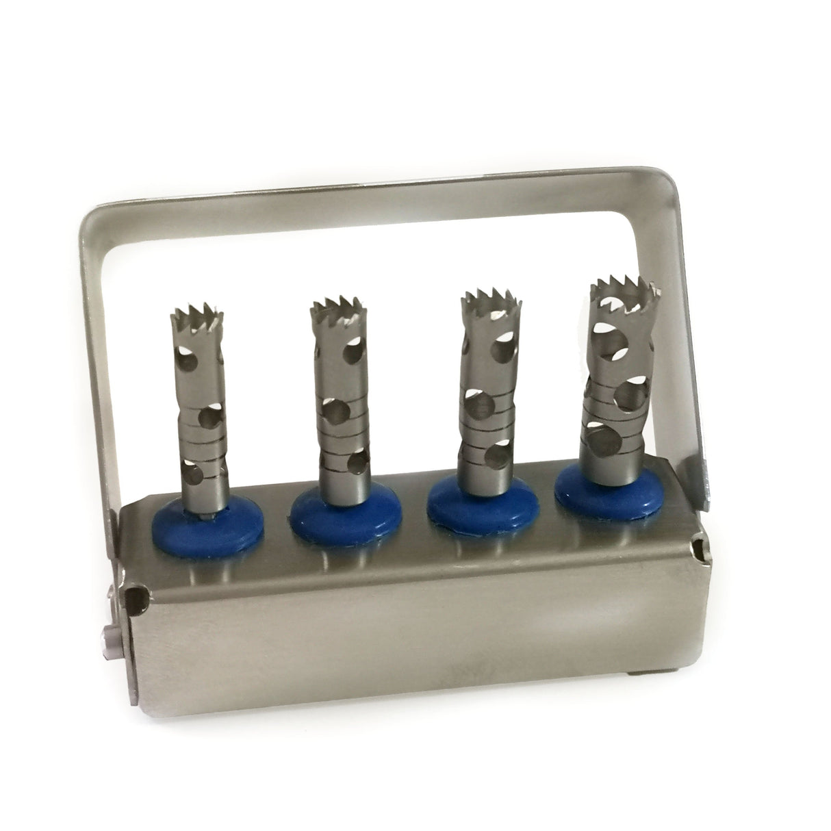 Kit 4 trépans avec son support. Profondeur totale 18 mm - oofti.fr