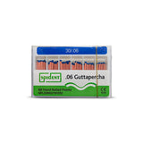 Boîtes de 60 pointes coniques de gutta-percha ISO TAPER - 4 ou 6 %