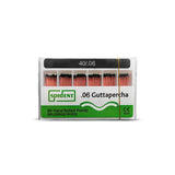 Boîtes de 60 pointes coniques de gutta-percha ISO TAPER - 4 ou 6 %