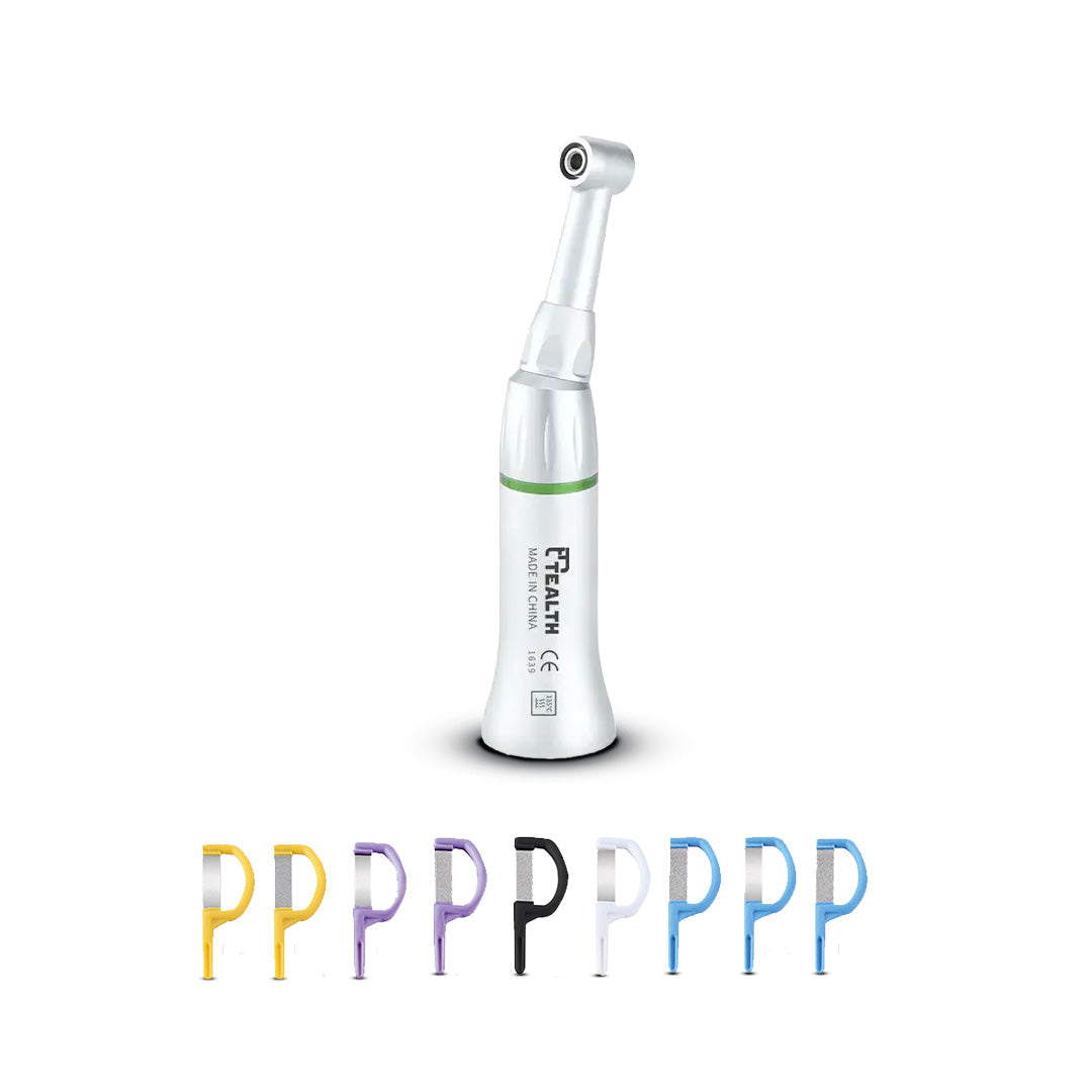 Kit contra-ângulo 4:1 IPR com bandas plásticas - Tealth