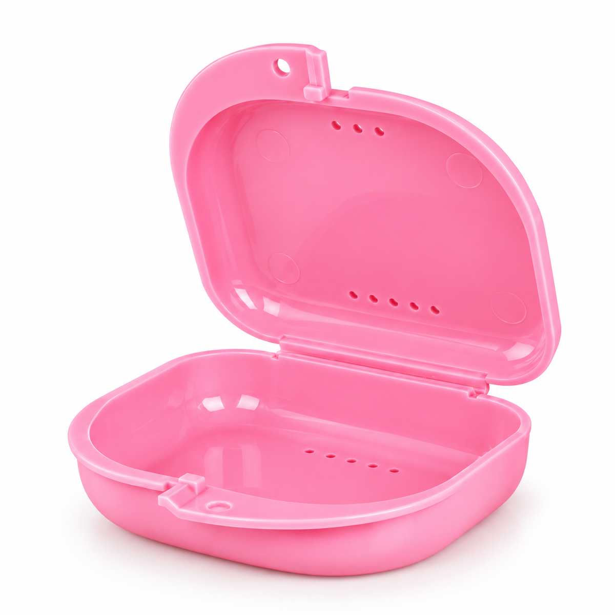 Vue ouverte de la boîte de rangement pour appareil mobile Cotisen avec 8 trous de ventilation pour cabinet dentaire