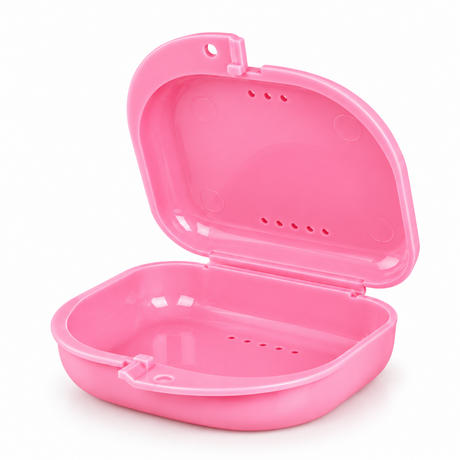 Vue ouverte de la boîte de rangement pour appareil mobile Cotisen avec 8 trous de ventilation pour cabinet dentaire