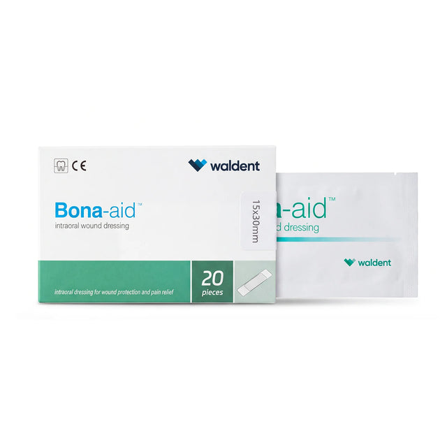 Pansement intra-oral absorbable Waldent Bona-aid pour protection des plaies buccales en chirurgie dentaire - oofti.fr