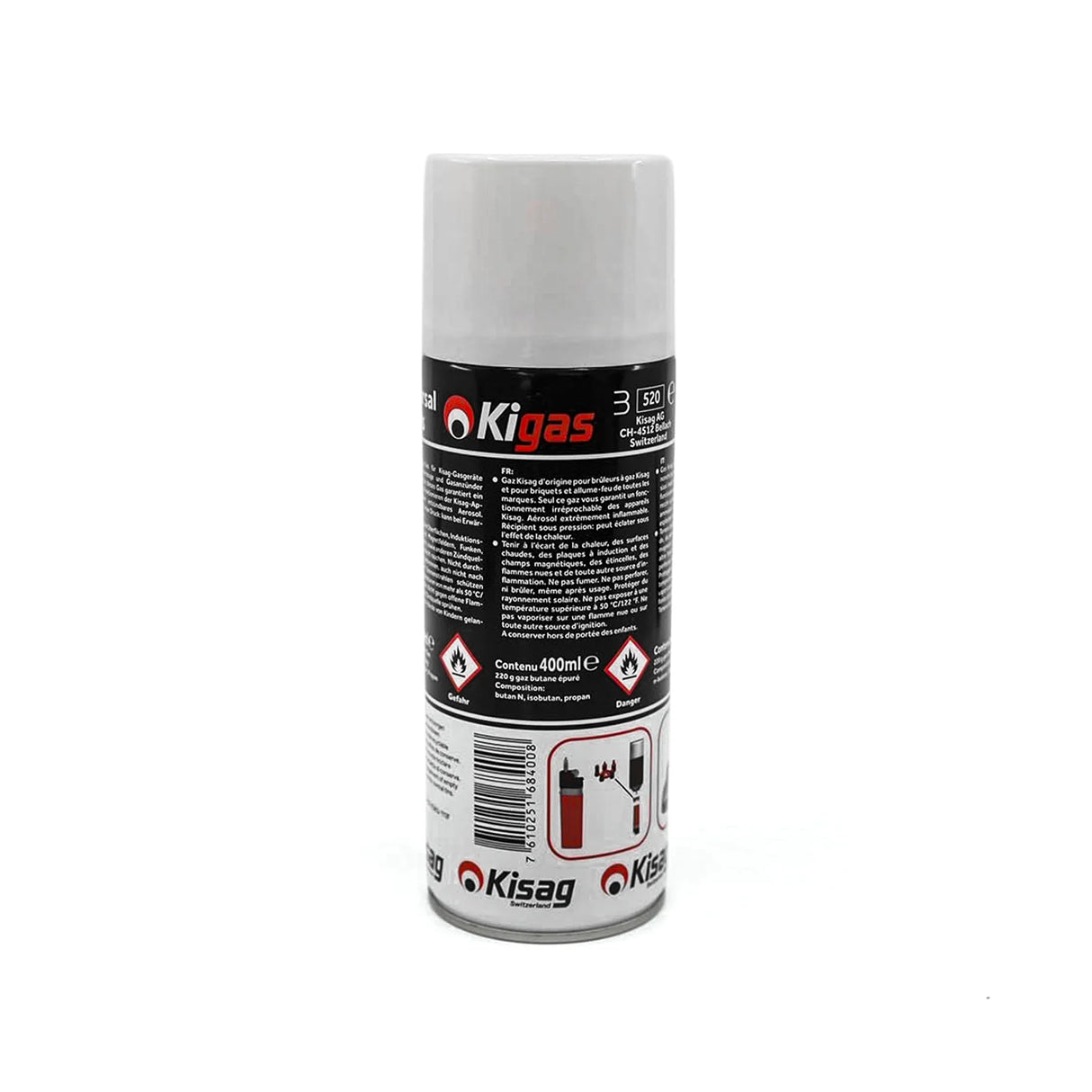 Gas refill cylinder 400 ml - Kisag