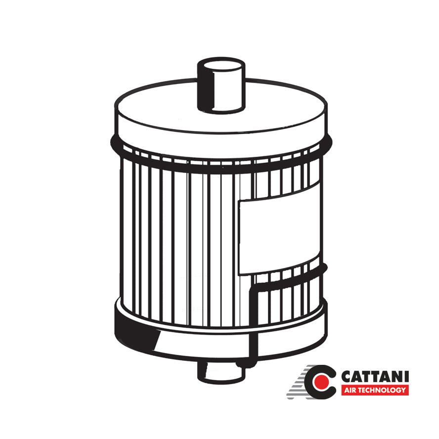 Filtre absolu antibactérien Ø 30 mm avec charbon actif HEPA HP13 | Cattani