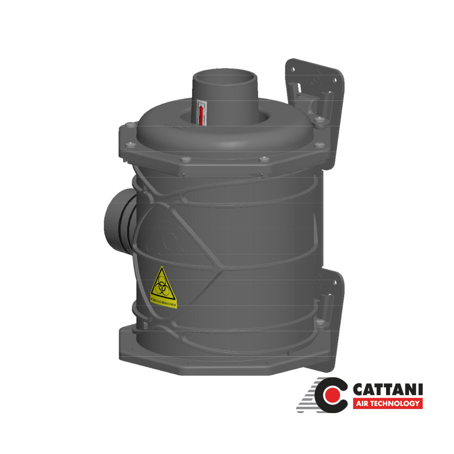 Filtre antibactérien avec charbon actif et support de fixation HEPA H14 - Cattani - Dental Coop