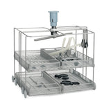 Chariot de lavage SMEG avec bras d’aspersion intégré, pour 4 paniers CSKDIN. Lavage uniforme haute capacité, compatible WD4290-SC-00G - oofti.fr