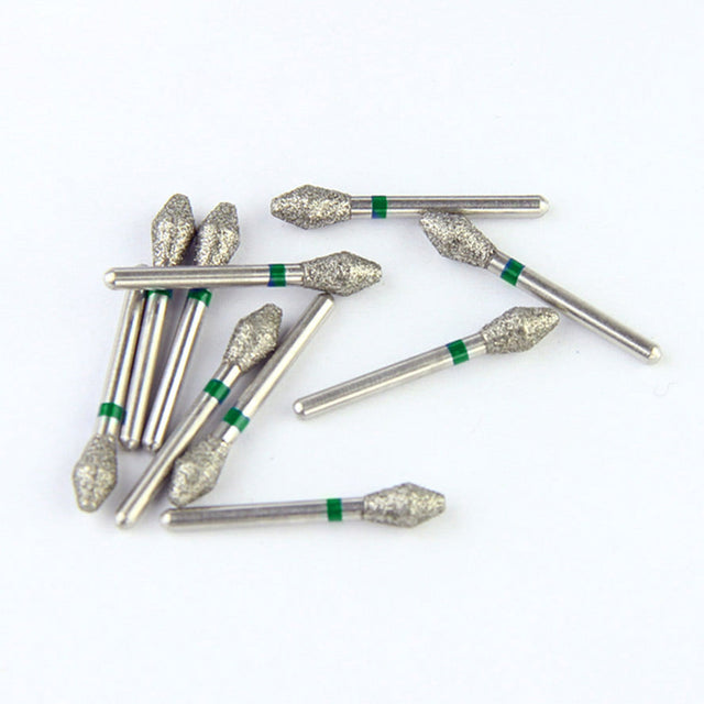 Fraises Diamantée FG x5 - Tête Double Conique - Hauteur 19 mm - Iso : 038 - DIAN FONG - Dental Coop