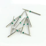 Fraises Diamantée FG x5 - Tête Cône à extrémité plate - Hauteur 21 mm - Iso : 197 - DIAN FONG - Dental Coop