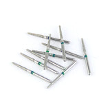 Fraises Diamantée FG x5 - Tête cône à extrémité ronde - Hauteur 22 mm - Iso : 198 - DIAN FONG - Dental Coop