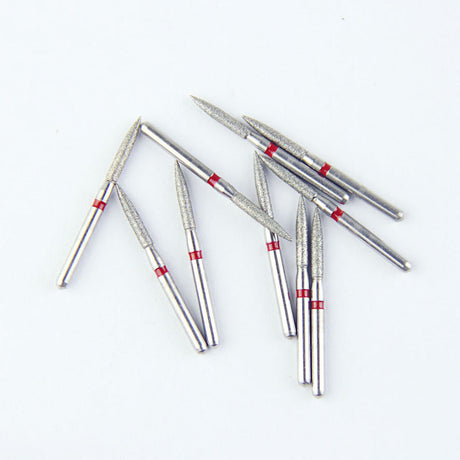 Fraises Diamantée FG x5 - Tête pointu - Hauteur 22 mm - Iso : 249 - DIAN FONG - Dental Coop