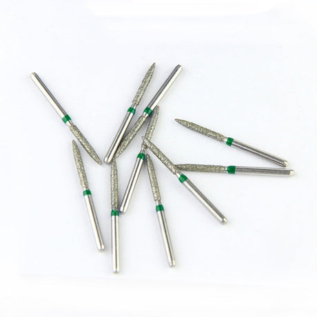 Fraises Diamantée FG x5 - Tête pointu - Hauteur 24 mm - Iso : 250 - DIAN FONG - Dental Coop