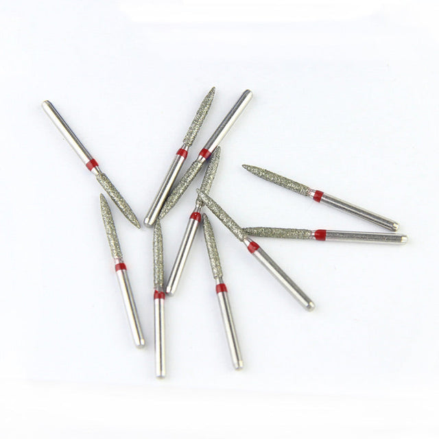 Fraises Diamantée FG x5 - Tête pointu - Hauteur 24 mm - Iso : 250 - DIAN FONG - Dental Coop