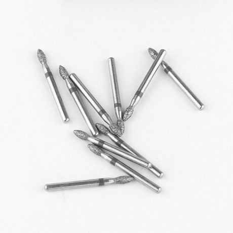 Fraises Diamantée FG x5 - Tête pointu - Hauteur 19 mm - Iso : 257 - DIAN FONG - Dental Coop