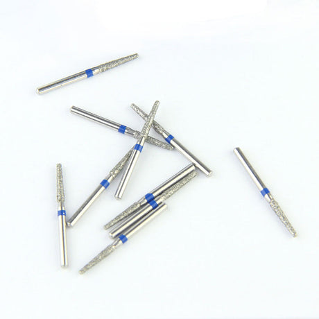 Fraises Diamantée FG x5 - Tête Bord arrondi conique - Hauteur 22 mm - Iso : 546 - DIAN FONG - Dental Coop