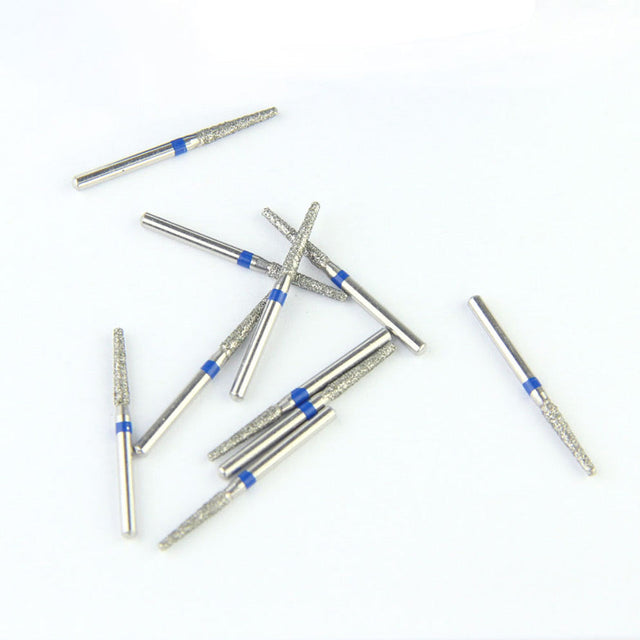 Fraises Diamantée FG x5 - Tête Bord arrondi conique - Hauteur 22 mm - Iso : 546 - DIAN FONG - Dental Coop