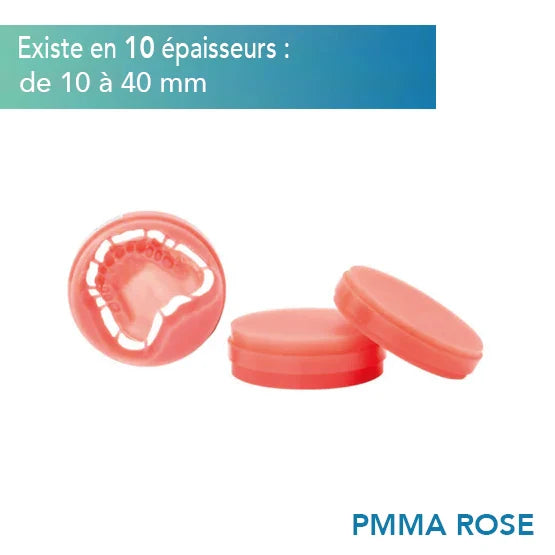 Disque PMMA Rose 98/95 mm - existe en 10 épaisseurs - HUGE - oofti.fr