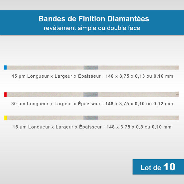 Bandes de Finition Diamantées - Simple ou double face  - Dian Fong - Dental Coop