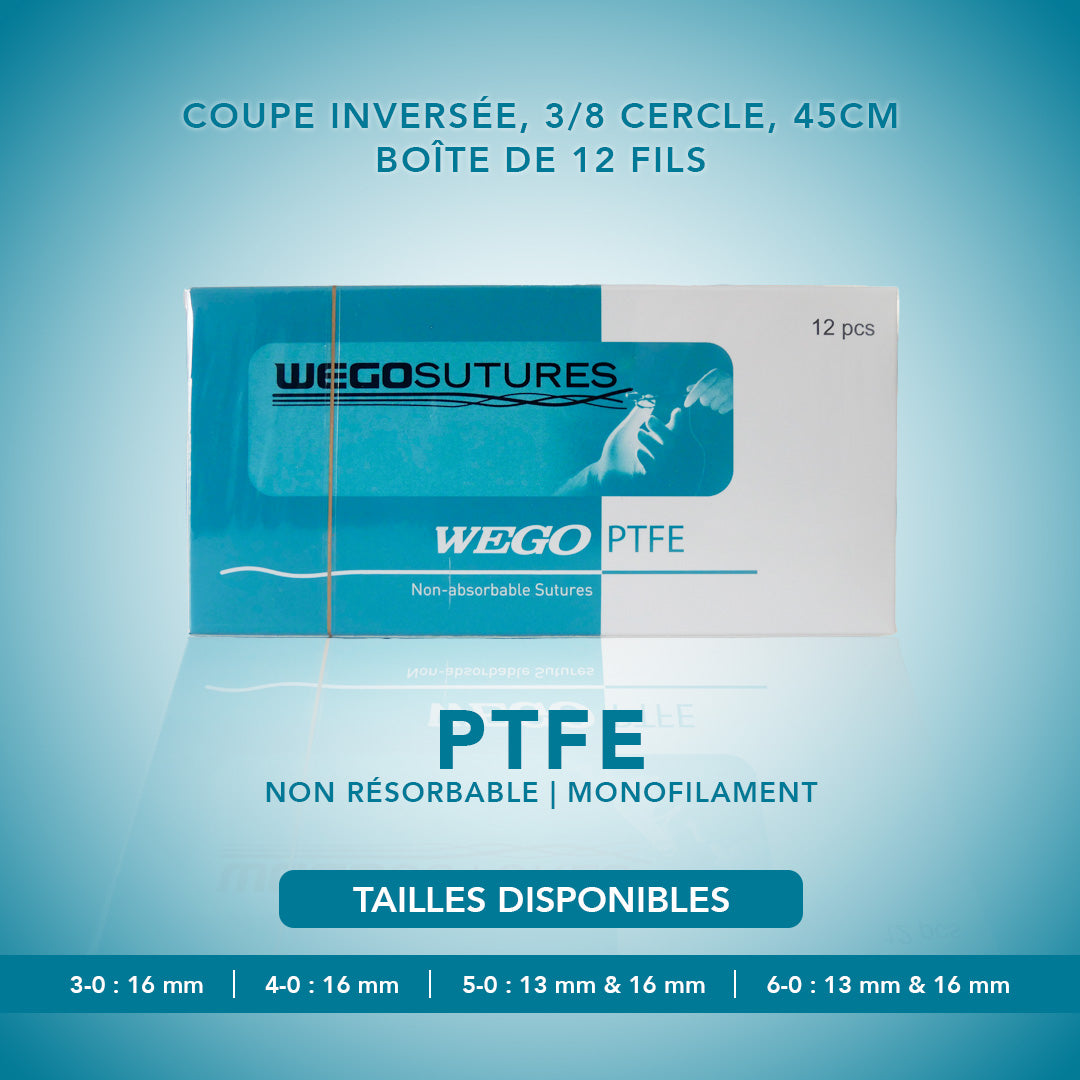 Fil de suture PTFE - Boîte de 12 - WEGO - oofti.fr