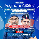 Formation greffe osseuse et soulevé de sinus minimalement invasif - Augma + ASSEK Lift - 10 Juin 2026 Cannes - Docteur David Baranès & Docteur Tanguy Rouxel - Augma Bond Apatite et Kits ASSEK Lift - Safe Implant - oofti.fr - Safe Academy - Dental Groupe