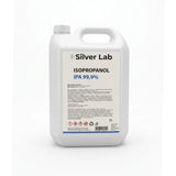 Vue de face du bidon Isopropanol IPA 99,9% 5L SilverLab pour nettoyage de résine et entretien technique - oofti.fr