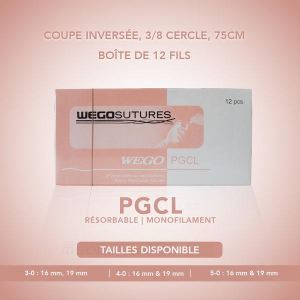 Fil de suture PGCL - Boîte de 12 - WEGO