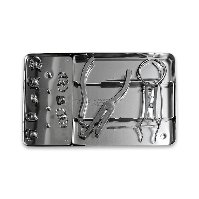 Le kit d’instruments pour digue Asa Dental est un ensemble complet pour la pose et la gestion de la digue dentaire, conçu selon les recommandations du Pr Guido Goracci, Professeur titulaire au Département de Dentisterie Conservatrice de l’Université La Sapienza (Rome). oofti.fr