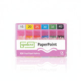 Box of 100 absorbent paper tips in 4 or 6%