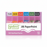 Box of 100 absorbent paper tips in 4 or 6%