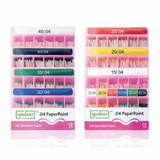 Box of 100 absorbent paper tips in 4 or 6%