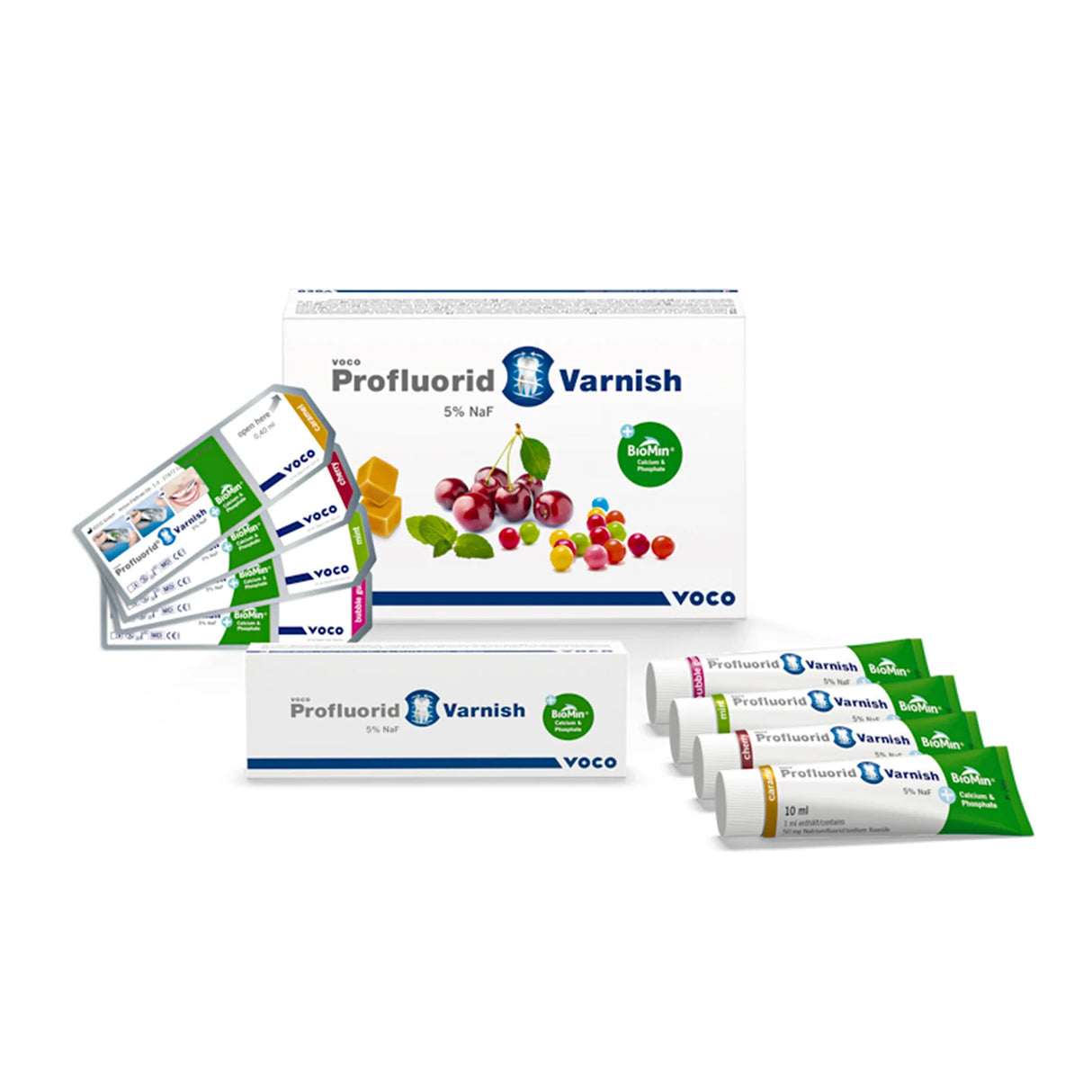 Profluorid Varnish + BioMin - VOCO -  vernis fluoré dentaire - oofti.fr
