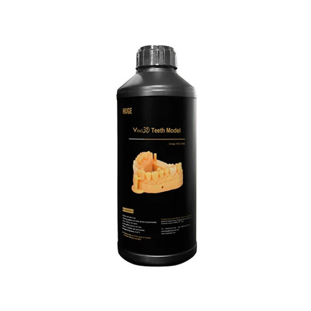 Résine pour model 3D - 1 kg - HUGE - oofti.fr Résine 3D dentaire Huge 1kg pour imprimante LCD/DLP - Flacon de résine pour modèles dentaires 3D