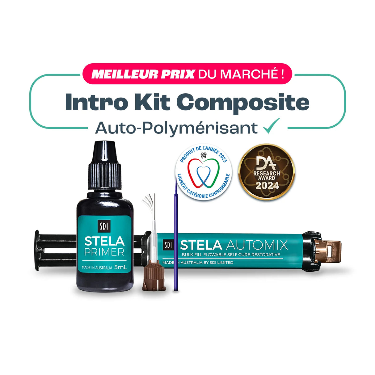 STELA Composite Auto-Polymérisant – Intro Kit - SDI - Prix imbattable Mega offre - oofti.fr