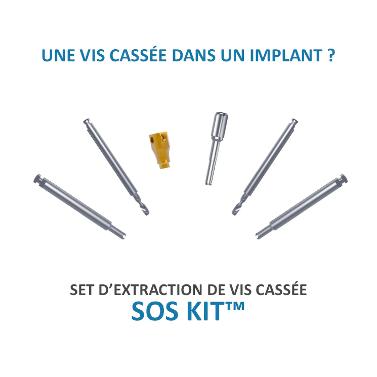 SOS Kit - Extraction rapide & sécurisée de vis d’implant cassées par Safe Implant - oofti.fr