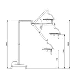PAX-XR1 Max LED Surgical Light – Surgical Lamp with HD Camera & Mobile Trolley included