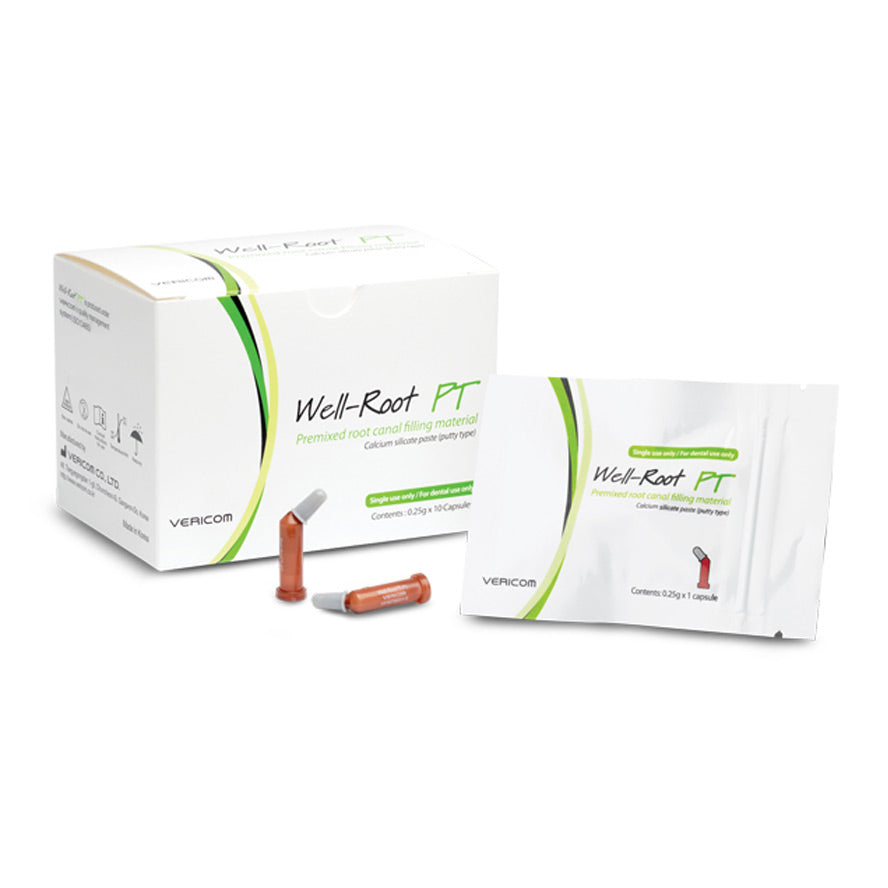 Well-Root PT - 0.25 g x10 capsules - Mastic biocéramique prémélangé - VERICOM - oofti.fr