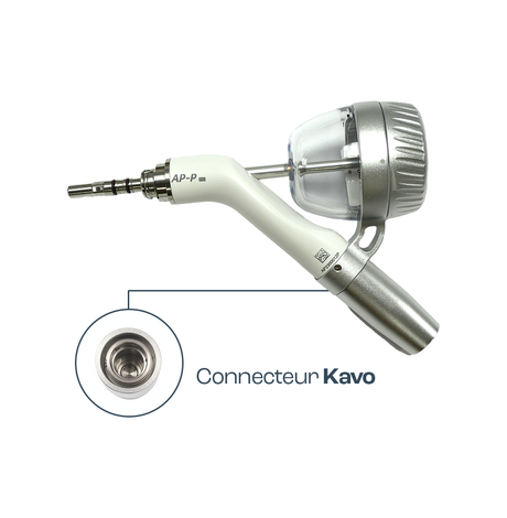 Le polisseur d’air dentaire Woodpecker AP-P est un appareil de prophylaxie dentaire performant, compatible connecteur KAVO