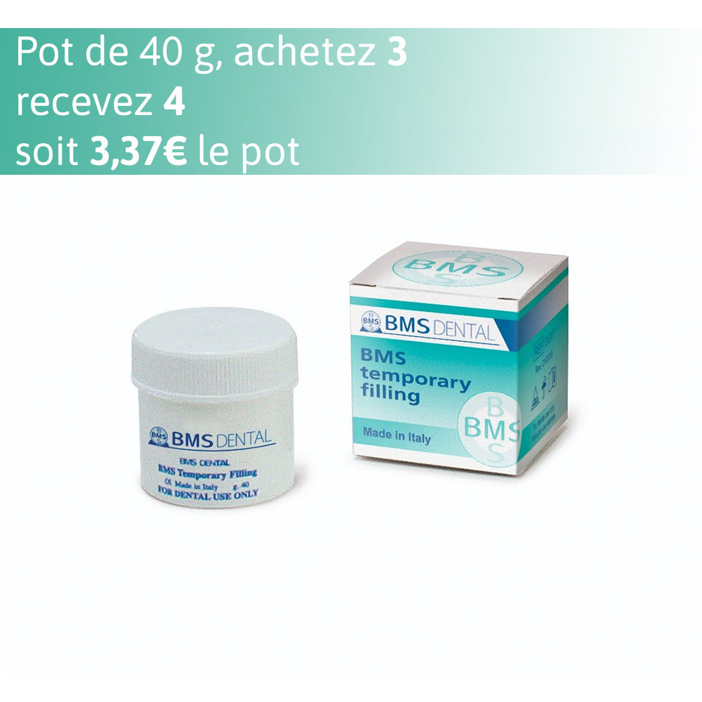 🎁 Ciment d'obturation provisoire  pot de 40 g  - BMS DENTAL (100% off)