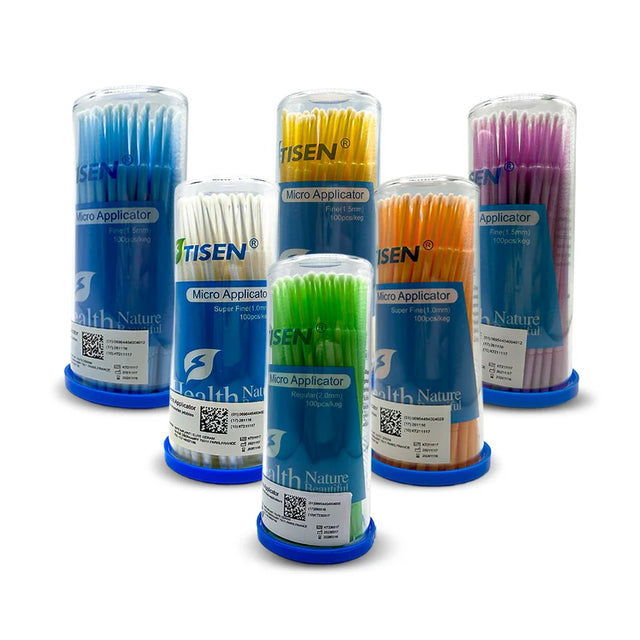 Boîte de 100 micro-applicateurs Micro brush : ultra fin , fin , et standard - oofti.fr